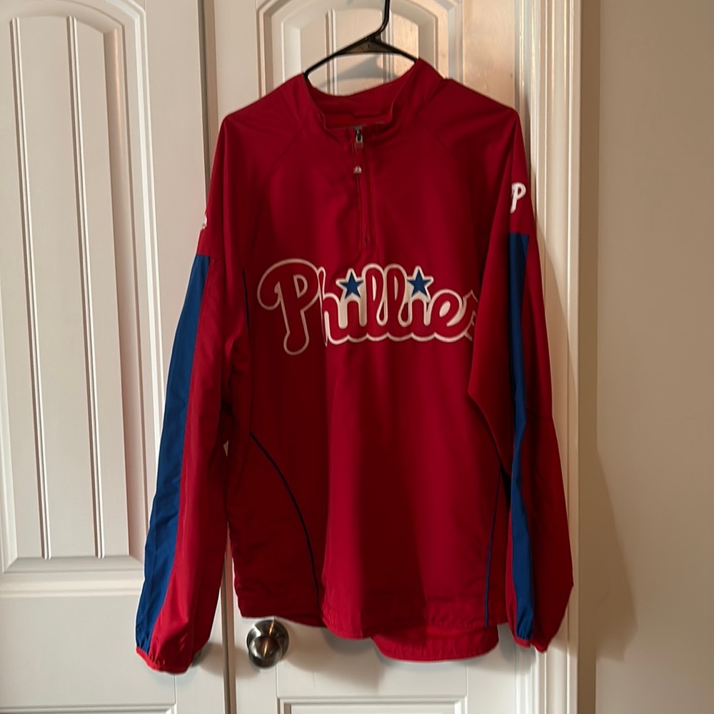Philadelphia Phillies large quarter zip pull over